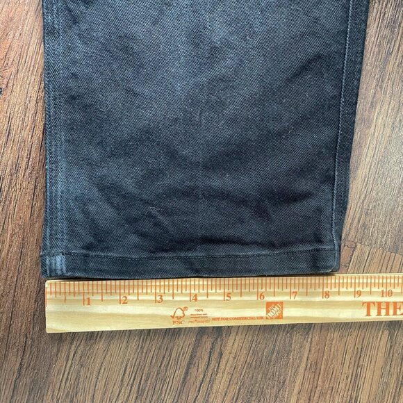 Nike 90’s Vintage Denim Black Jeans Loose Baggy Hip Hop Grunge Men’s Size 28 - Picture 10 of 11